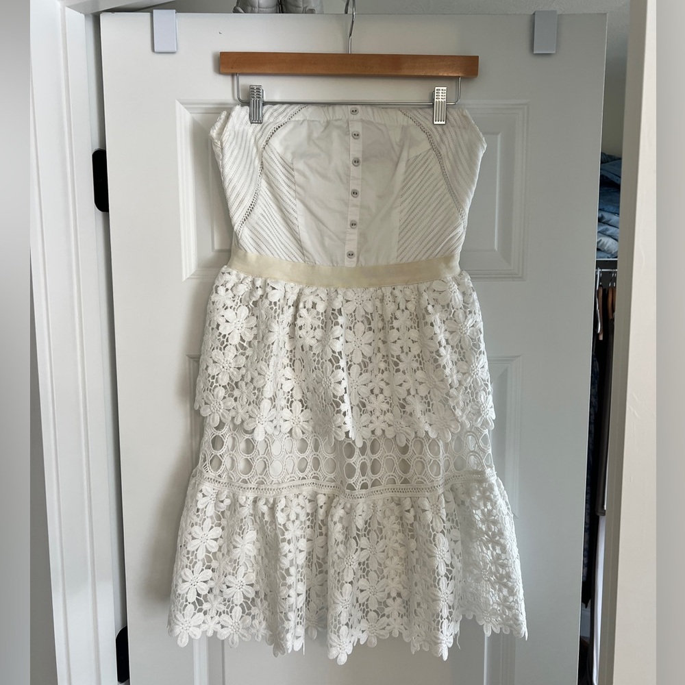 Ina Strapless White Dress